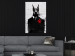 Poster Doberman in a Suit - an abstract black dog on a brick wall 130791 additionalThumb 11