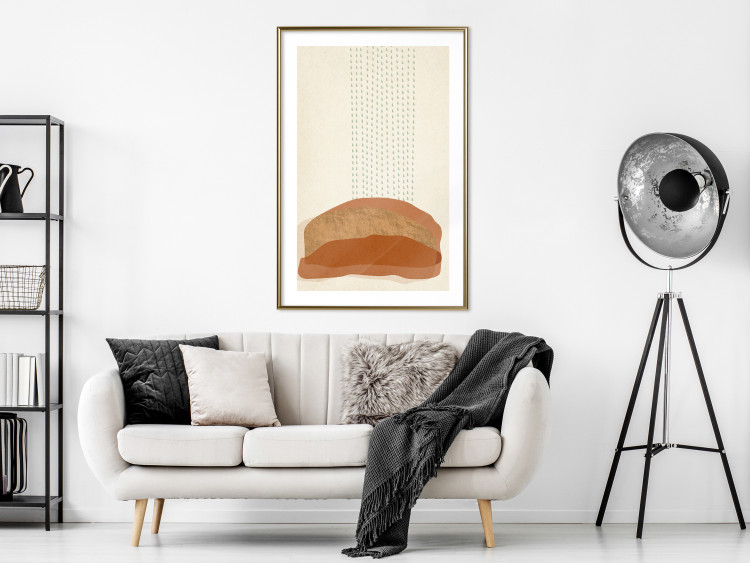 Wall Poster Seaside Vibes - abstract composition of orange figures 131791 additionalImage 13