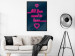 Wall Poster All You Need Is Love - pink neon English texts and hearts 131991 additionalThumb 4