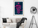 Wall Poster All You Need Is Love - pink neon English texts and hearts 131991 additionalThumb 13