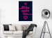 Wall Poster All You Need Is Love - pink neon English texts and hearts 131991 additionalThumb 2
