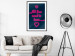 Wall Poster All You Need Is Love - pink neon English texts and hearts 131991 additionalThumb 23