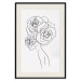 Wall Poster Fantasy Roses - fantasy line art of a woman with flowers on her head 132091 additionalThumb 27
