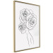 Wall Poster Fantasy Roses - fantasy line art of a woman with flowers on her head 132091 additionalThumb 14