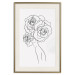 Wall Poster Fantasy Roses - fantasy line art of a woman with flowers on her head 132091 additionalThumb 26