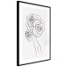 Wall Poster Fantasy Roses - fantasy line art of a woman with flowers on her head 132091 additionalThumb 8