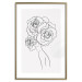 Wall Poster Fantasy Roses - fantasy line art of a woman with flowers on her head 132091 additionalThumb 18