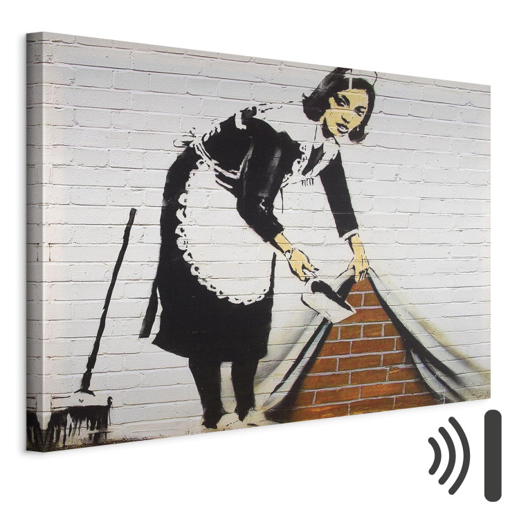 Canvas Art Print Cleaning lady (Banksy) 132491 additionalImage 8
