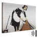 Canvas Art Print Cleaning lady (Banksy) 132491 additionalThumb 8