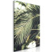 Canvas Green Queen (1-piece) Vertical - exotic palm leaf landscape 135291 additionalThumb 2