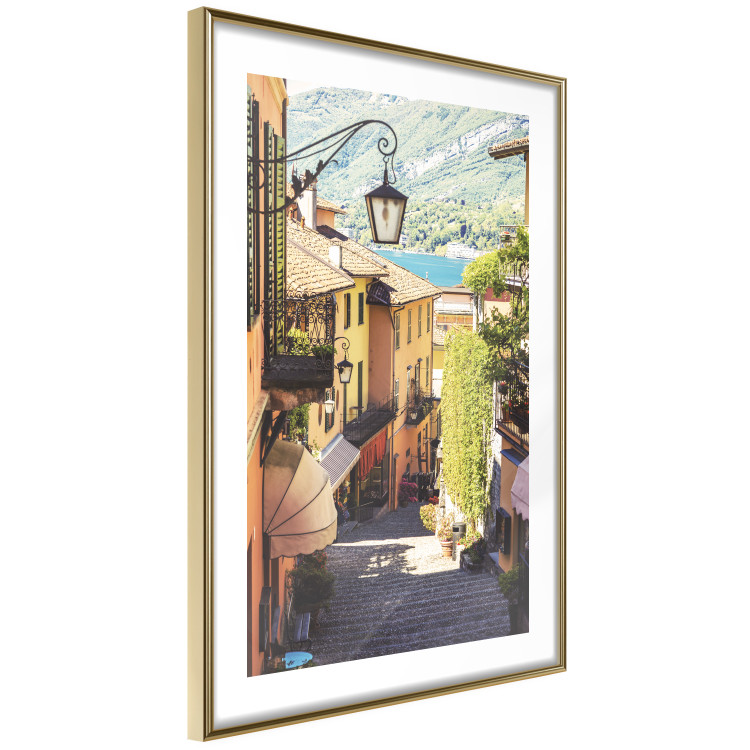 Poster Sunny Waterfront - warm landscape of Italian architecture 135891 additionalImage 2