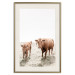 Wall Poster Mother and Calf - domestic animals against a rural landscape 137691 additionalThumb 2