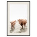 Wall Poster Mother and Calf - domestic animals against a rural landscape 137691 additionalThumb 3