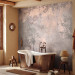 Wall Mural Pink dawn - subtle landscape of a misty forest with trees and birds 142691 additionalThumb 8