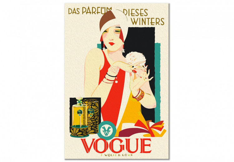 Paint by number Elegant Woman - Colorful Art Deco Perfume Advertisement 144091 additionalImage 4