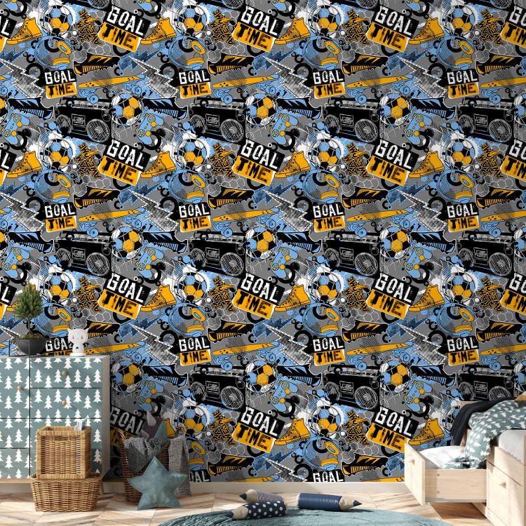 Wallpaper Football - Youth Sports Theme for a Boy’s Room 146291