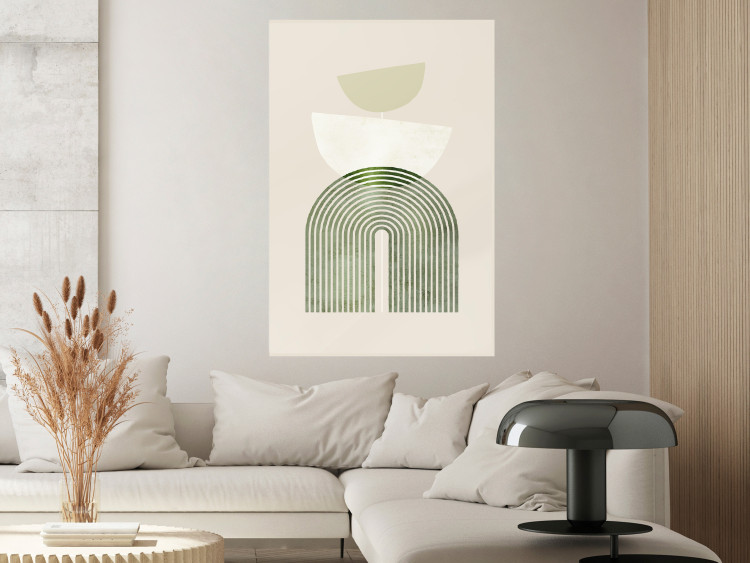 Wall Poster Abstraction - Rounded Forms in Bright Colors on a Beige Background 149891 additionalImage 12