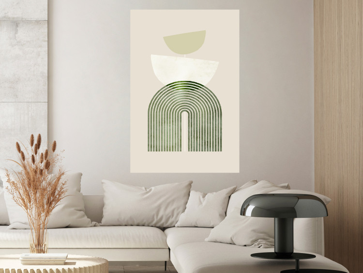 Wall Poster Abstraction - Rounded Forms in Bright Colors on a Beige Background 149891 additionalImage 11