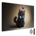 Canvas AI Cat - Animal in a Bow Tie Watching a Colorful Butterfly - Horizontal 150191 additionalThumb 8