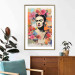 Poster Collage With Frida - Colorful Composition With Portrait and Flowers in the Background 152191 additionalThumb 15