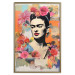 Poster Collage With Frida - Colorful Composition With Portrait and Flowers in the Background 152191 additionalThumb 19