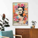 Poster Collage With Frida - Colorful Composition With Portrait and Flowers in the Background 152191 additionalThumb 2