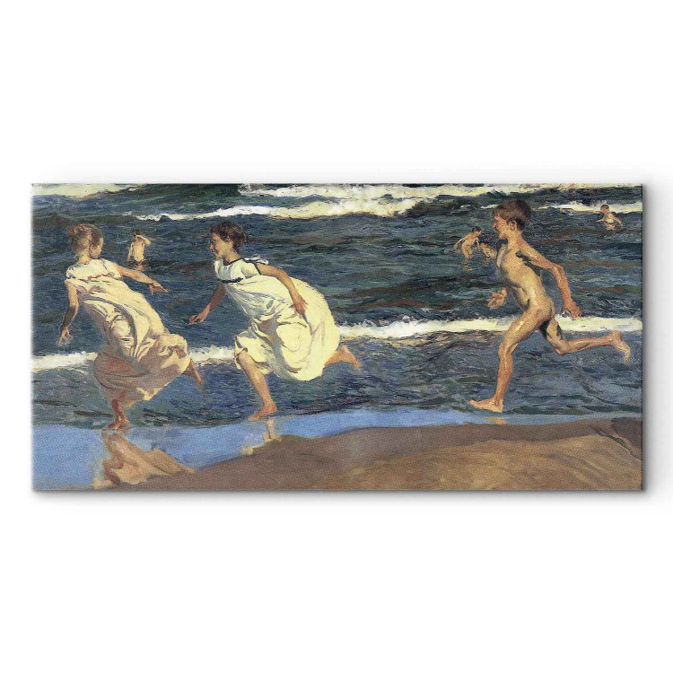Reproduction Painting Running along the Beach 152291