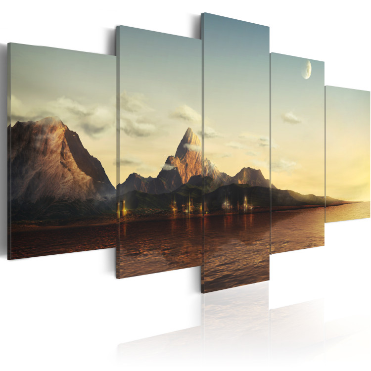 Canvas Art Print Sunrise in the mountains 58491 additionalImage 2