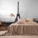 Wall Mural Urban Architecture of Paris - Black and White Eiffel Tower in Retro Style 59891