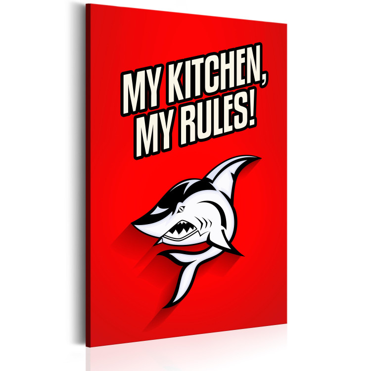 Canvas Art Print My kitchen, my rules! 88891 additionalImage 2