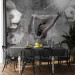 Wall Mural Dancing figure - female silhouette surrounded by a floral motif 91591 additionalThumb 6