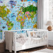 Photo Wallpaper World Map for Kids 98091 additionalThumb 2