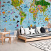 Photo Wallpaper World Map for Kids 98091 additionalThumb 7