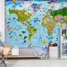 Photo Wallpaper World Map for Kids 98091 additionalThumb 8