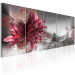 Canvas Art Print Timeless Flowers (5-piece) - Abstraction with Pink Lilies 105002 additionalThumb 2