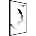 Wall Poster Woman's Shadow - geometric abstraction with a black and white woman's face 114302 additionalThumb 10