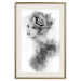 Wall Poster Watercolor portrait - black and white figure of a woman with a rose in her hair 115002 additionalThumb 19