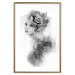 Wall Poster Watercolor portrait - black and white figure of a woman with a rose in her hair 115002 additionalThumb 14
