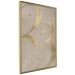 Wall Poster Lucky Number - composition on a brown background with a golden accent 117902 additionalThumb 3