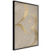 Wall Poster Lucky Number - composition on a brown background with a golden accent 117902 additionalThumb 2