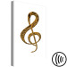 Canvas Print Treble clef - a golden musical sign with a unique structure 118302 additionalThumb 6