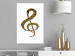 Canvas Print Treble clef - a golden musical sign with a unique structure 118302 additionalThumb 3
