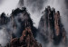 Poster Rocks in the Clouds - Scandinavian landscape with mountains in fog 118502 additionalThumb 9