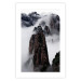 Poster Rocks in the Clouds - Scandinavian landscape with mountains in fog 118502 additionalThumb 19