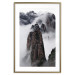 Poster Rocks in the Clouds - Scandinavian landscape with mountains in fog 118502 additionalThumb 14