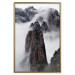 Poster Rocks in the Clouds - Scandinavian landscape with mountains in fog 118502 additionalThumb 16