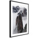 Poster Rocks in the Clouds - Scandinavian landscape with mountains in fog 118502 additionalThumb 11