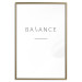 Poster Balance - black English text with printed letters on a white background 122902 additionalThumb 20
