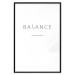 Poster Balance - black English text with printed letters on a white background 122902 additionalThumb 24
