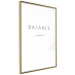 Poster Balance - black English text with printed letters on a white background 122902 additionalThumb 14